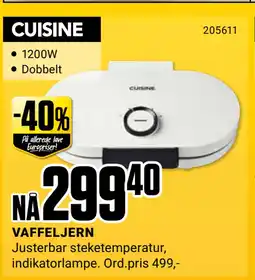 Europris VAFFELJERN tilbud