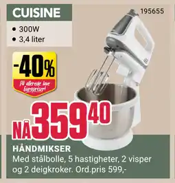 Europris HÅNDMIKSER tilbud