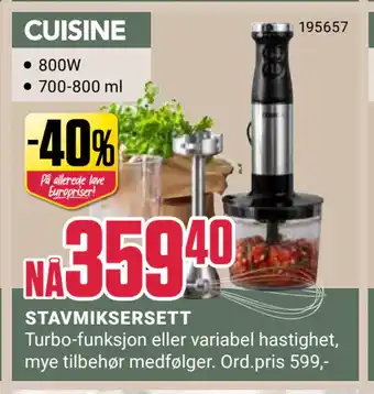 Europris STAVMIKSERSETT tilbud
