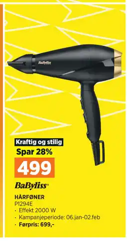 POWER HÅRFØNER tilbud