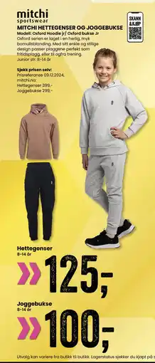 Sport Outlet MITCHI HETTEGENSER OG JOGGEBUKSE tilbud