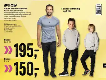 Sport Outlet SWAY TRENINGSBUKSE tilbud