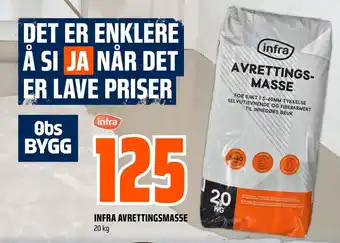 Coop Obs Infra avrettingsmasse tilbud