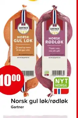 Spar GARTNER Norsk gul løk/rødløk tilbud