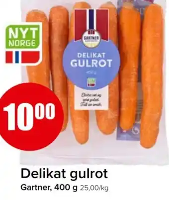 Spar GARTNER Delikat gulrot tilbud