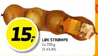Bunnpris Løk strømpe tilbud