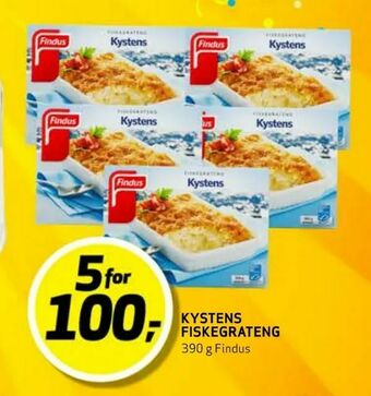 Bunnpris Kystens fiskegrateng tilbud