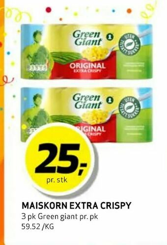 Bunnpris Maiskorn extra crispy tilbud