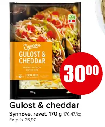 Spar Gulost & cheddar tilbud