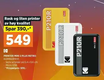 POWER Printer mini 2 plus retro tilbud