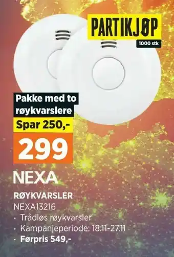 POWER Røykvarsler tilbud