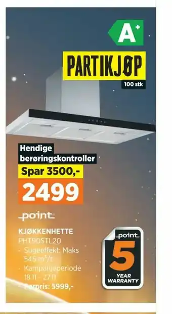POWER Kjøkkenhette tilbud