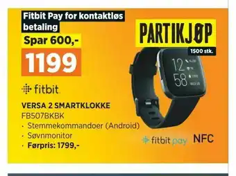 POWER Versa 2 smartklokke tilbud