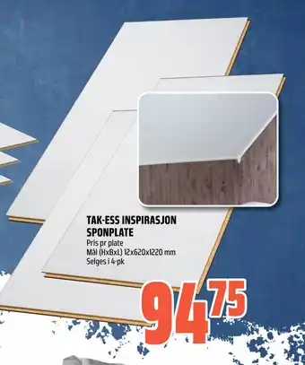 Coop Obs TAK-ESS INSPIRASJON SPONPLATE tilbud