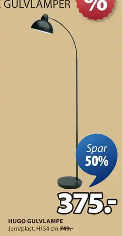 JYSK HUGO GULVLAMPE tilbud