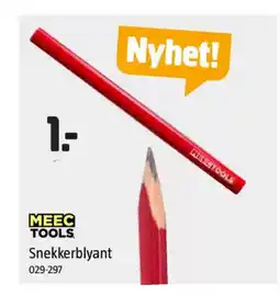 Jula MEEC TOOLS Snekkerblyant tilbud