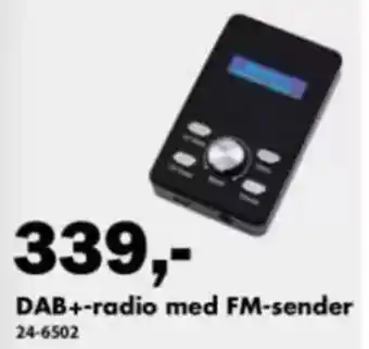 Biltema Dab+-radio med fm-sender tilbud