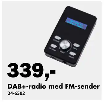 Biltema DAB+-radio med FM-sender tilbud