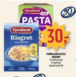 Coop Prix FJORDLAND PASTA/ RISGRØT tilbud