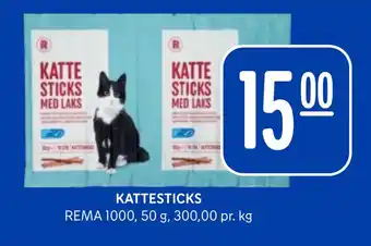 Rema 1000 KATTESTICKS tilbud