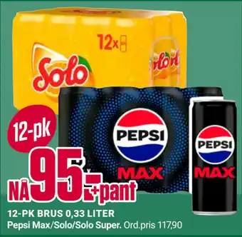 Europris 12-PK BRUS 0,33 LITER tilbud