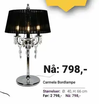 A-Møbler Carmela Bordlampe tilbud