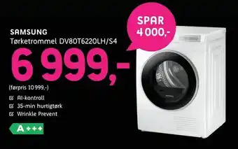 ELON Tørketrommel DV80T6220LH/S4 tilbud