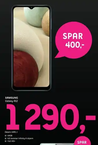 ELON Samsung Galaxy A12 tilbud