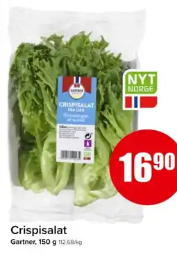 Spar GARTNER Crispisalat tilbud