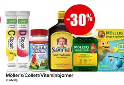 Spar Möller's/Collett/Vitaminbjørner tilbud
