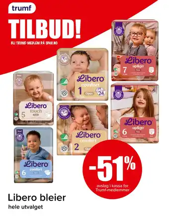 Spar Libero bleier tilbud