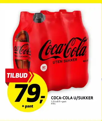 Bunnpris COCA-COLA U/Sukker tilbud