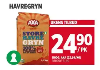 Meny AXA Havregryn tilbud