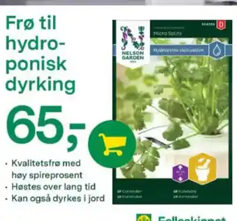 Felleskjøpet Frø til hydro- ponisk dyrking tilbud