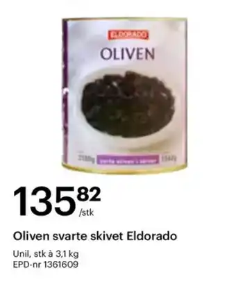 Storcash Oliven svarte skivet eldorado tilbud