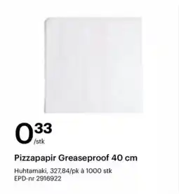 Storcash Pizzapapir greaseproof 40 cm tilbud