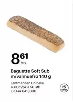 Storcash Baguette soft sub m/valmuefrø tilbud