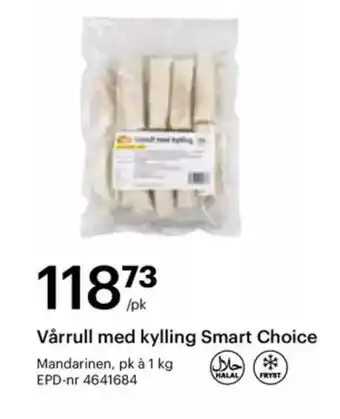 Storcash Vårrull med kylling smart choice tilbud