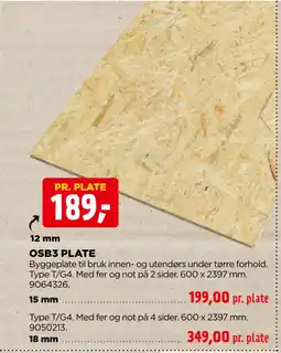 jem & fix OSB3 PLATE tilbud