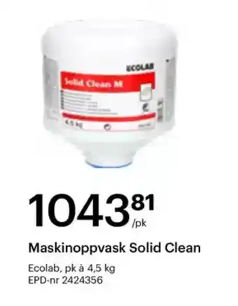 Storcash Maskinoppvask solid clean tilbud