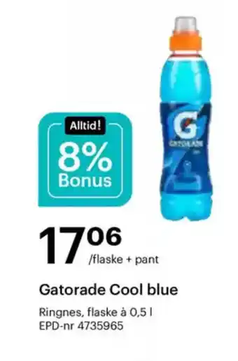 Storcash Gatorade cool blue tilbud