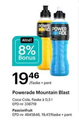 Storcash Powerade mountain blast tilbud