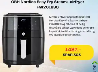 Elkjøp OBH Nordica Easy Fry Steam+ airfryer tilbud