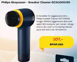 Elkjøp Philips Skopusser - Sneaker Cleaner GCA1000/60 tilbud