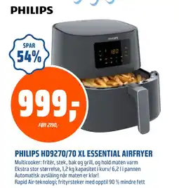 Coop Obs PHILIPS HD9270/70 XL ESSENTIAL AIRFRYER tilbud
