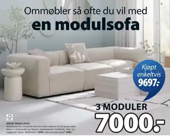 JYSK SKEJBY MODULSOFA tilbud