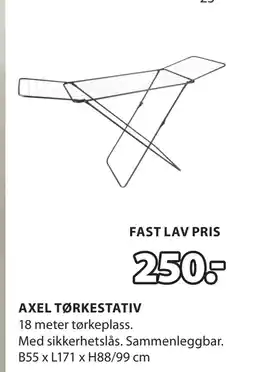 JYSK AXEL TØRKESTATIV tilbud