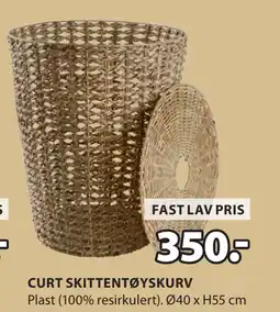 JYSK CURT SKITTENTØYSKURV tilbud