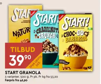 Coop Mega START GRANOLA tilbud