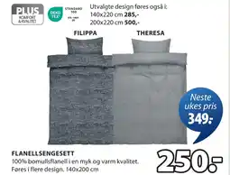 JYSK FLANELLSENGESETT tilbud